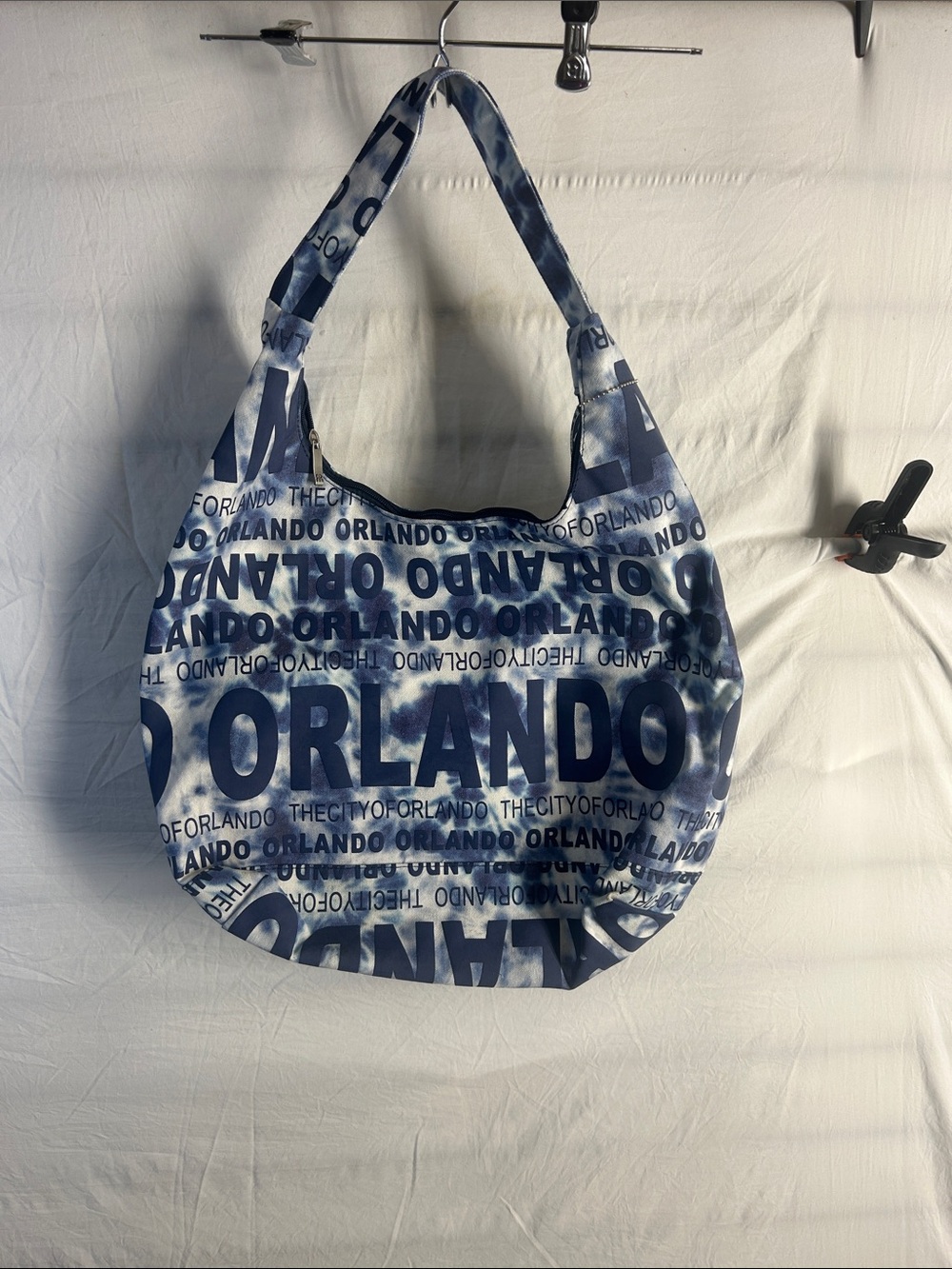 Robin Ruth Blue Tie-Dye Orlando Print Shoulder Bag